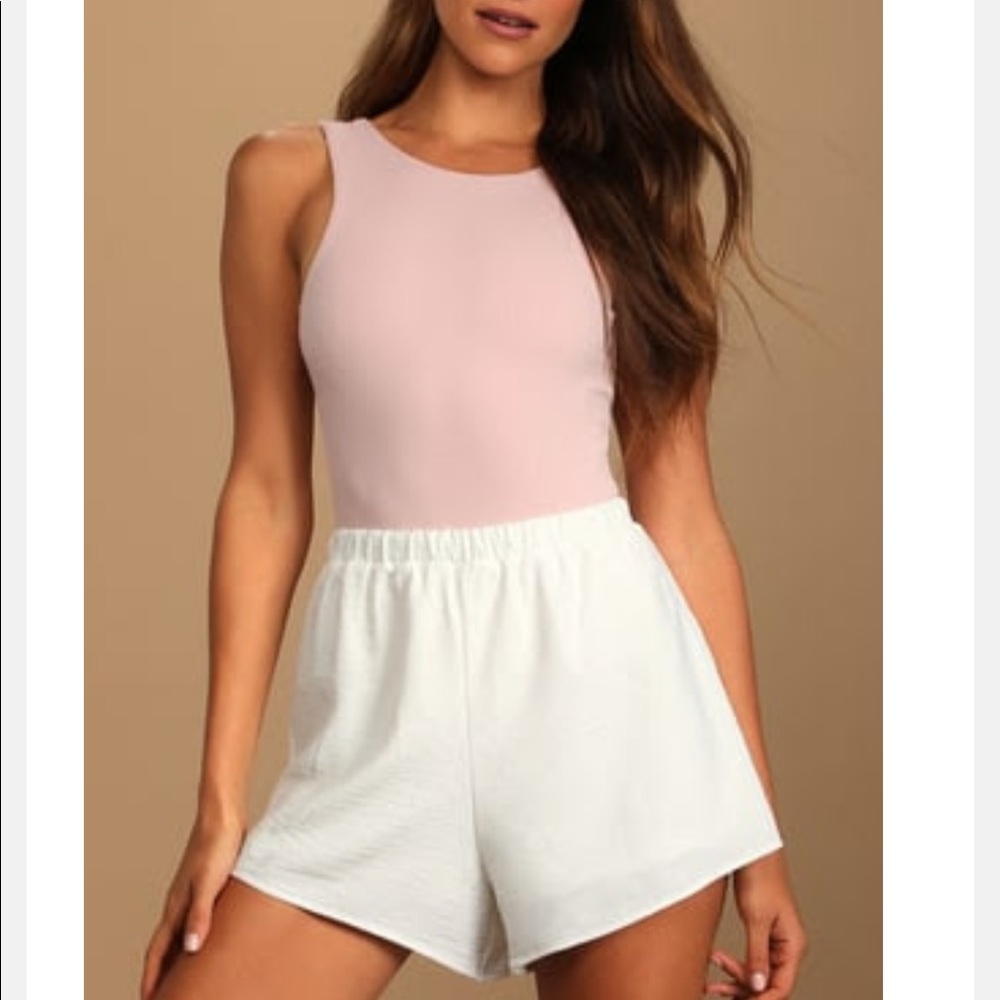 Pink ‘LULUS’ Bodysuit